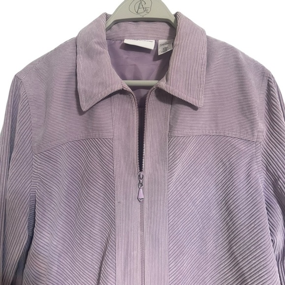 Alfred Dunner Vintage Lavender Corduroy Jacket size 12 - Picture 6 of 9
